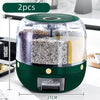 Contenedor de almacenamiento de alimentos grande, barriles de arroz giratorios 360, dispensador de cereales sellado, tanque de arroz, caja de granos, contenedor de almacenamiento de cocina